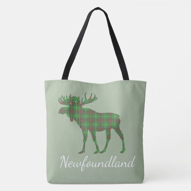 Niedliche Tartanelche Neufundland-   Taschentasche Tasche (Rückseite)