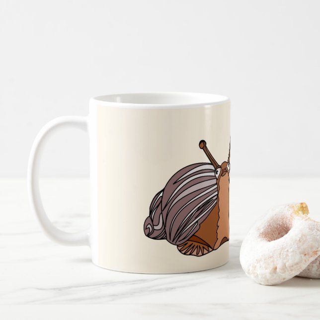 Niedliche Tasse für Schnecken - individuell einste (Mit Donut)