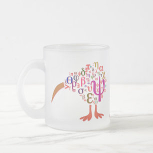 Niedliche Tasse: Intelligente Kiwi Mattglastasse
