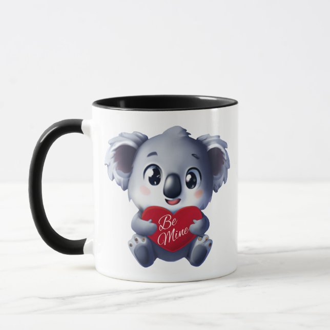 Niedliche Tasse Koala Valentins (Links)