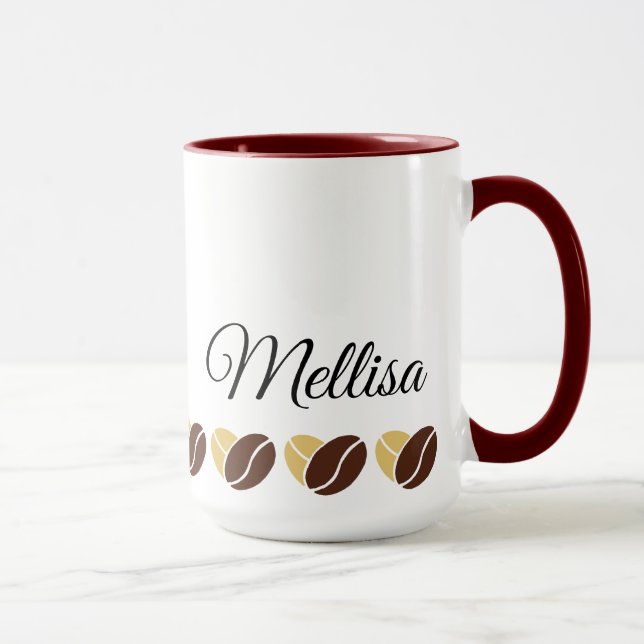 Niedliche Tasse mit Ihrem Namen und einem besonder (Rechts)