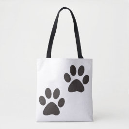 Niedliche Tatze druckt Tasche