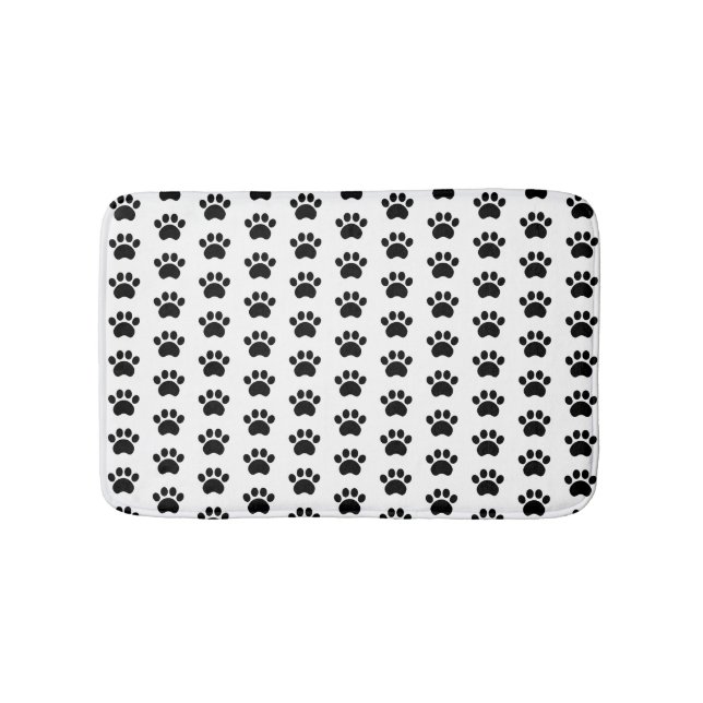 Niedliche Tatzen-Druck-Muster-Bad-Matte Badematte (Vorderseite)