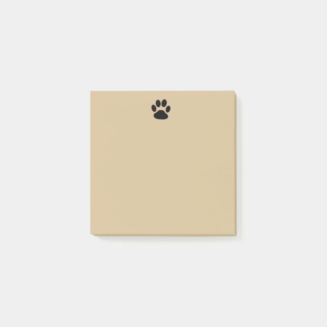 Niedliche Tatzen-Druck-Post-Itanmerkungen Post-it Klebezettel (Vorderseite)