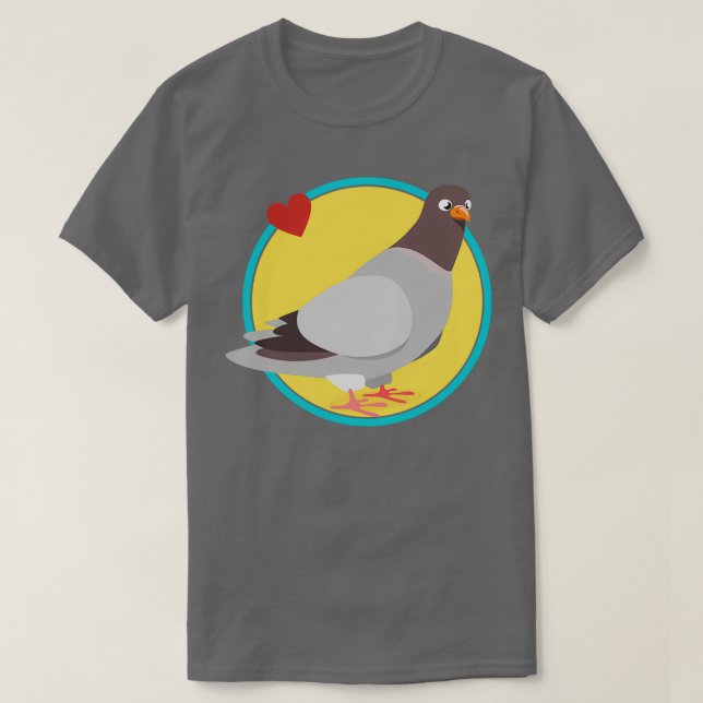 Niedliche Taube 19 T-Shirt (Design vorne)