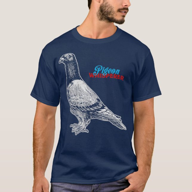 Niedliche Taube Racing Lover Liebe Tauben Kostüm T-Shirt (Vorderseite)