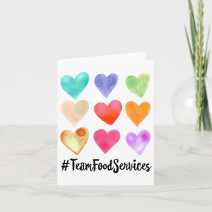 Niedliche Team Food Services Wertungswoche CK to S Karte