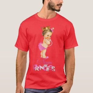 Niedliche Team Princess Team Girl Baby Gender-Stud T-Shirt
