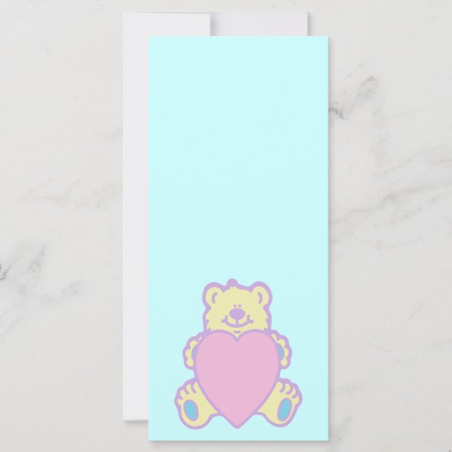 Niedliche Teddy Bär Liebe Herz (Vorderseite)