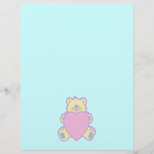 Niedliche Teddy Bär Liebe Herz Flyer
