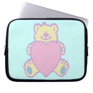 Niedliche Teddy Bär Liebe Herz Laptopschutzhülle