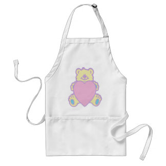 Niedliche Teddy Bär Liebe Herz Schürze