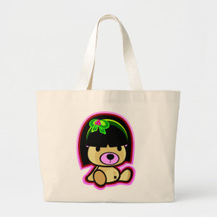 Niedliche Teddy-Bär orientalische Kawaii Arttasch Jumbo Stoffbeutel