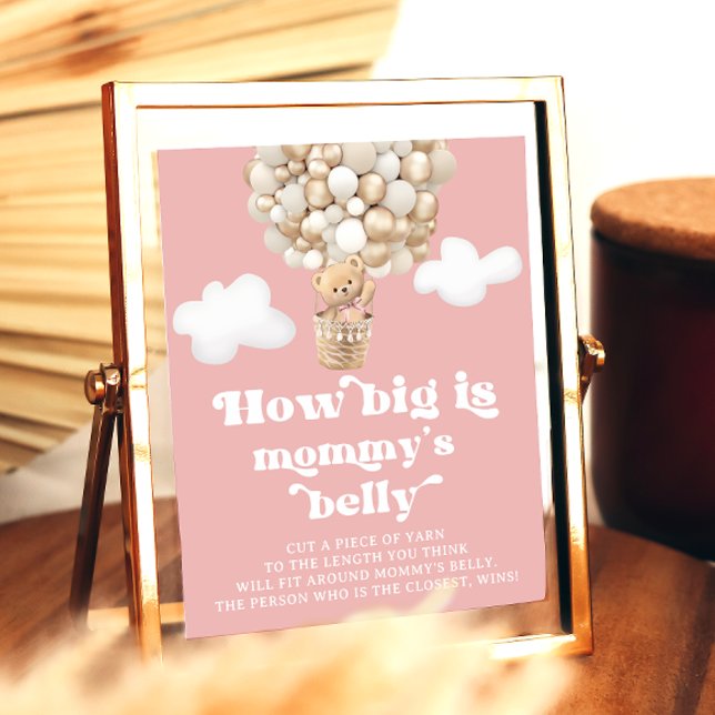 Niedliche Teddy Bären Balloons Wie groß ist Mama's Poster (Von Creator hochgeladen)