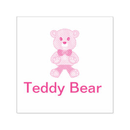 Niedliche Teddy-Bärenselbstklebende Kautschuk-Brie Permastempel