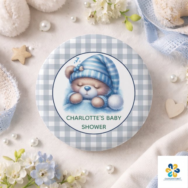 Niedliche Teddy Bear Baby Dusche Button (Cute Teddy Bear Baby Shower Button)