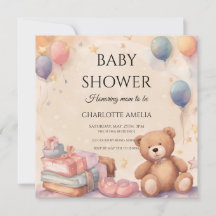 Niedliche Teddy Bear Baby Dusche