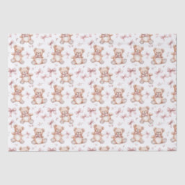 Niedliche Teddy Bear & Baby Dusche Seidenpapier