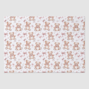 Niedliche Teddy Bear & Baby Dusche Seidenpapier