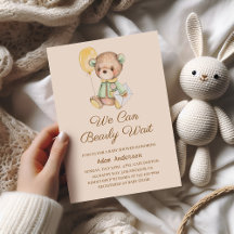 Niedliche Teddy Bear Baby Dusche - wir können früh