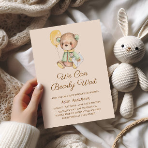 Niedliche Teddy Bear Baby Dusche - wir können früh Einladung