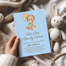 Niedliche Teddy Bear Baby Dusche - wir können früh