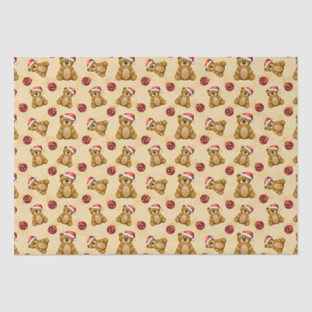 Niedliche Teddy Bears Seidenpapier (Vorderseite)