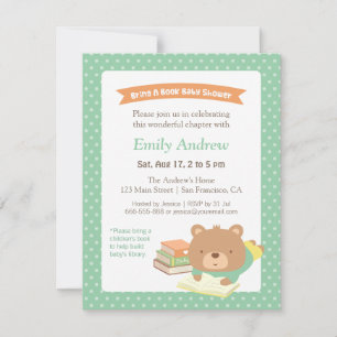 Niedliche Teddy bringen eine neutrale Babydusche f Einladung