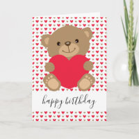 Niedliche Teddy mit dem Personalisierten Baby Hear
