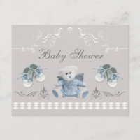 Niedliche Teddy-u. Schuh-Baby-Dusche