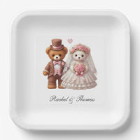 Niedliche Teddybär-Hochzeit