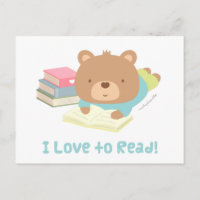 Niedliche Teddybären-Lieben zum Lesen für Kinder