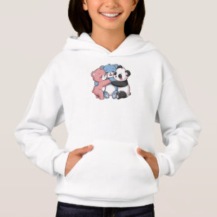 Niedliche Teddybären mit Panda Hoodie