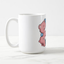 Niedliche Teddybären mit Panda Kaffeetasse