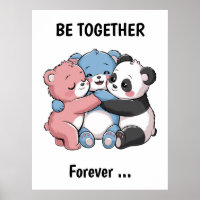 Niedliche Teddybären mit Panda