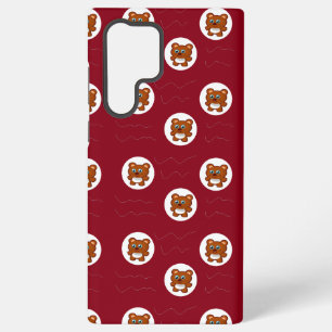 Niedliche Teddybären mit weißem Kreismuster Samsung Galaxy Hülle
