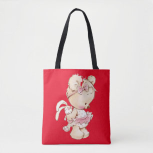 Niedliche Teddytasche in Rot Totasche Tasche