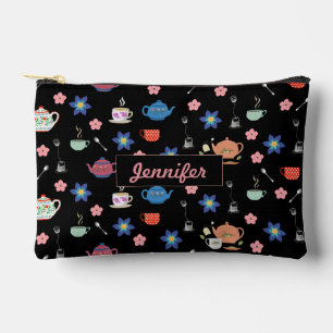 Niedliche Teekanne und Tasse mit individuelle Name Zubehörtasche