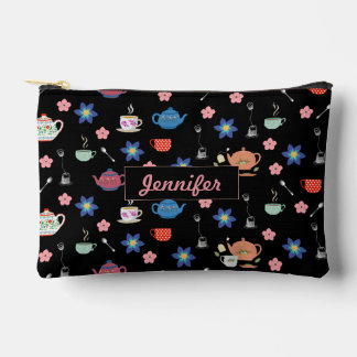 Niedliche Teekanne und Tasse mit individuelle Name Zubehörtasche