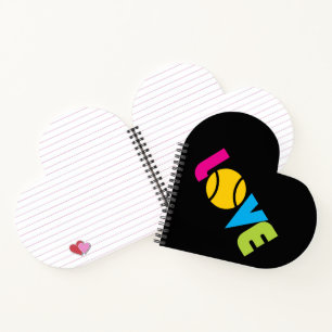 Niedliche Tennis-LIEBE - Notizbuch