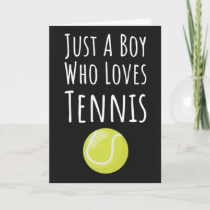 Niedliche Tenniskarten für Kinder und Jugendliche Karte