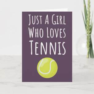 Niedliche Tenniskarten für Mädchen Kinder Ihr Spor Karte