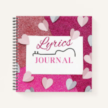 Niedliche Texte Journal für Songwriter und Musikli