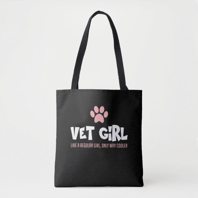 Niedliche Tierärztin Girl Vet Tech Frau Tierliebha Tasche (Vorderseite)