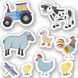 NIEDLICHE TIERE AUFKLEBER