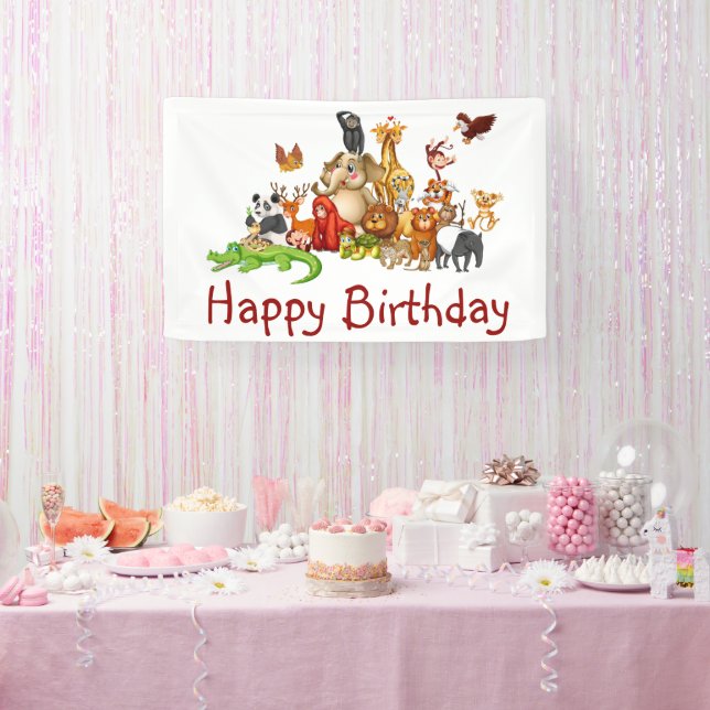 Niedliche Tiere Banner (Party)