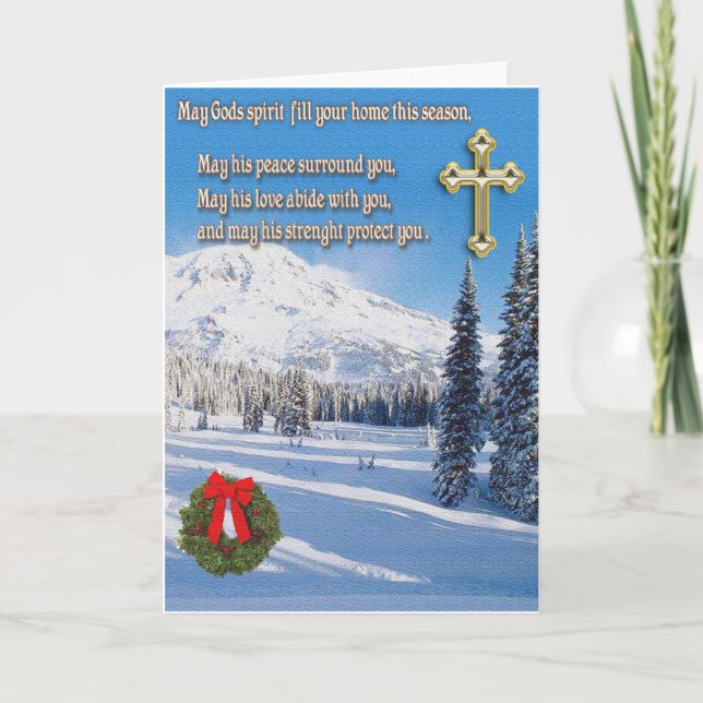 Niedliche Tiere Christimas Feiertagskarte (Vorderseite)