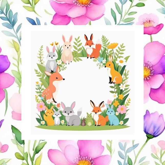 Niedliche Tiere, Frühling, Post-it Klebezettel (Von Creator hochgeladen)