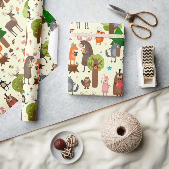 Niedliche Tiere für jedes Okcasionspapier Geschenkpapier (Kunsthandwerk)