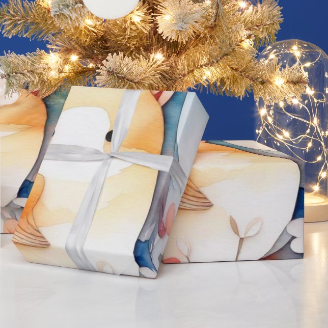 Niedliche Tiere Geschenkpapier (Feiertage)